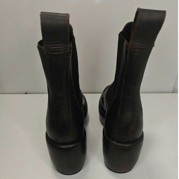 Brown Leather Platform Booties by Everlane sz 5.5 - Picture 4 of 9